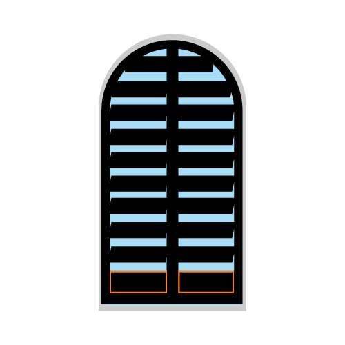 Meerpaneel gewelfde vormen